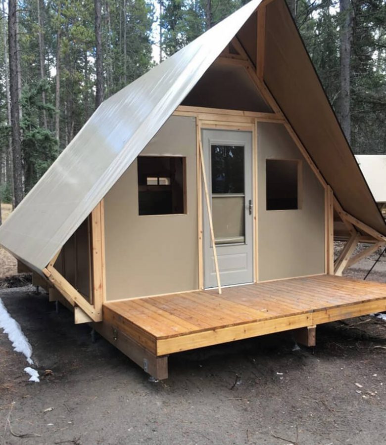 Postech project - Otentik cottage half finish in Banff, AB
