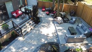 The back garden was a blank canvas before Postech Durham arrived on site. Now the deck, back addition, hot tub, and the “forever deck” are all supported using Postech Screw Piles.
