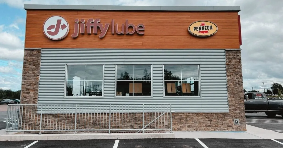 Jiffy Lube commercial building with modern exterior