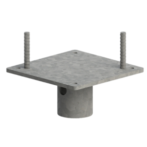 Flat head for concrete